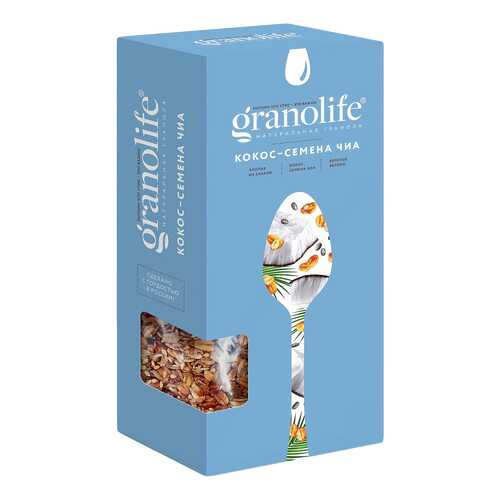 Гранола Granolife кокос-семена чиа 200 г в Глобус