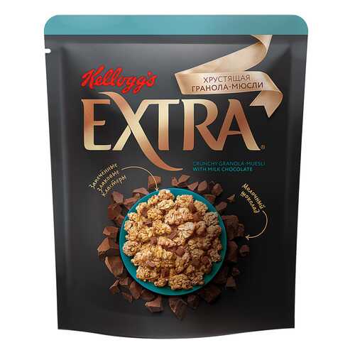 Гранола-мюсли хрустящая Kellogg's Extra с молочным шоколадом 300 г в Глобус