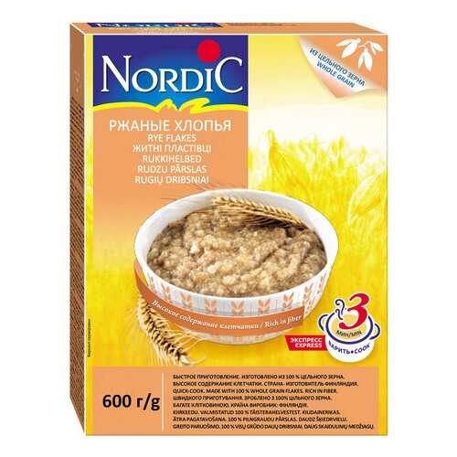Хлопья Nordic ржаные 600г в Глобус