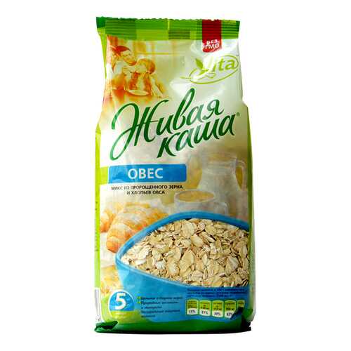 Каша Vita Овес, хлопья цельнозерновые с проростками, мягкая упаковка 300 гр в Глобус