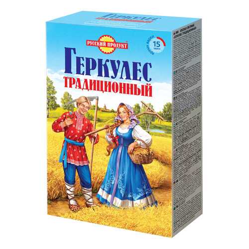 Овсяные хлопья Русский продукт геркулес традиционный 420 г в Глобус