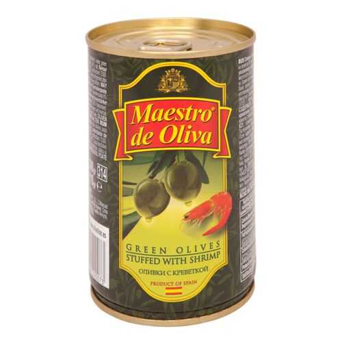Оливки Maestro de Oliva с креветкой 300 г в Глобус