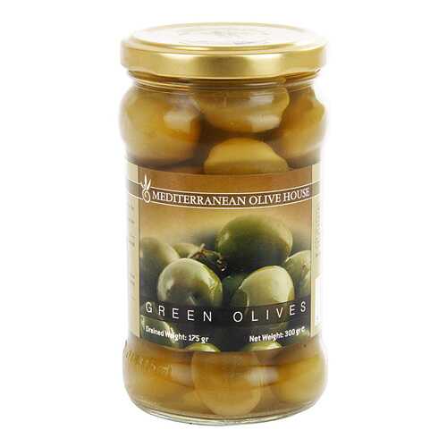 Оливки зеленые Mediterranean Olive House 300 г в Глобус