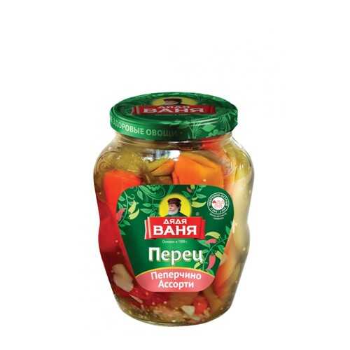Перец Дядя Ваня пеперчино ассорти маринованный 680 г в Глобус