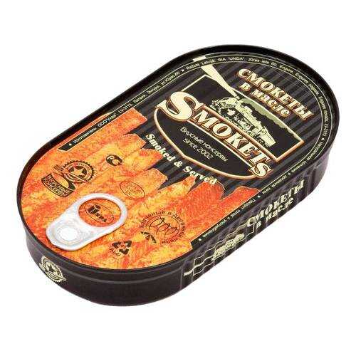 Смокеты Smoked&Served вкусные консервы в растительном масле 175 г в Глобус