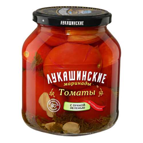 Томаты Лукашинские по-астрахански с пряной зеленью 670г в Глобус
