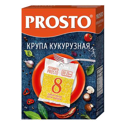 Крупа кукурузная Prosto в пакетиках 8*62.5 г 500 г в Глобус