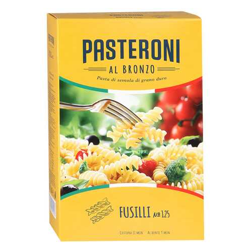 Макароны Pasteroni fuzili №125 спиральки 450 г в Глобус