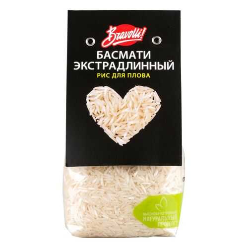 Рис для плова басмати Bravolli! экстрадлинный 350 г в Глобус
