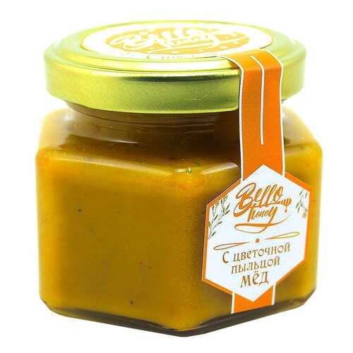 Мед BelloHoney с цветочной пыльцой 120 мл в Глобус