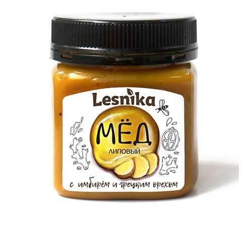 Мед Lesnika липовый с имбирем и грецким орехом 250гр. в Глобус