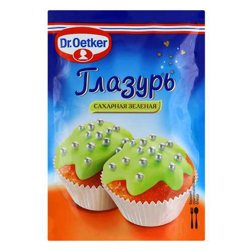 Глазурь Dr.Oetker сахарная зеленая 100 г в Глобус