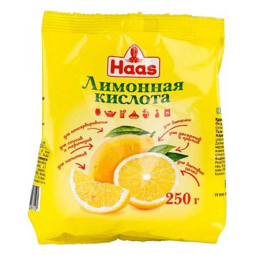 Лимонная кислота Haas 250 г в Глобус