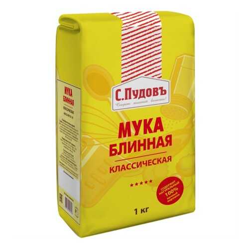 Мука блинная классическая С.Пудовъ 1 кг в Глобус