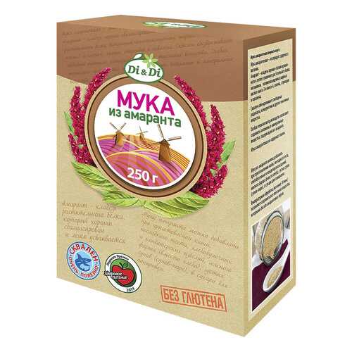 Мука Di&Di амарантовая без глютена 250 г в Глобус