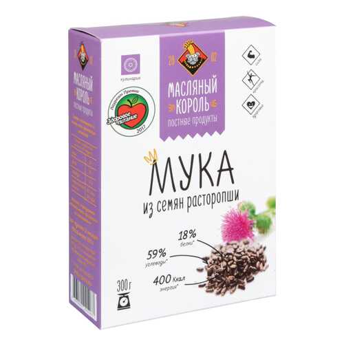 Мука Масляный Король из семян расторопши 300 г в Глобус