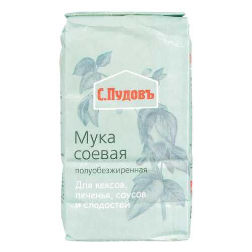 Мука соевая С.Пудовъ полуобезжиренная 400 г в Глобус