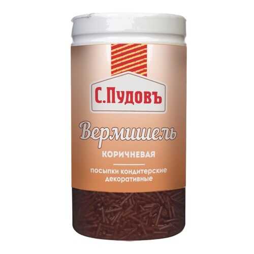 Посыпка вермишель коричневая С.Пудовъ 40 г в Глобус