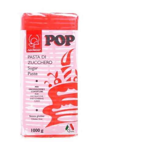 Сахарная Мастика универсальная для торта Modecor POP - Красная, 1кг. (25470/p) в Глобус