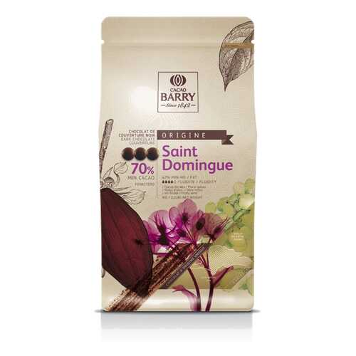 Шоколад Cacao Barry SAINT DOMINGUE - Темный горький, 70%, 1кг. в Глобус