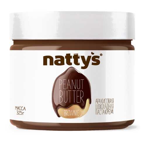 Арахисовая паста Nattys Brownie с тертым какао 325 г в Глобус