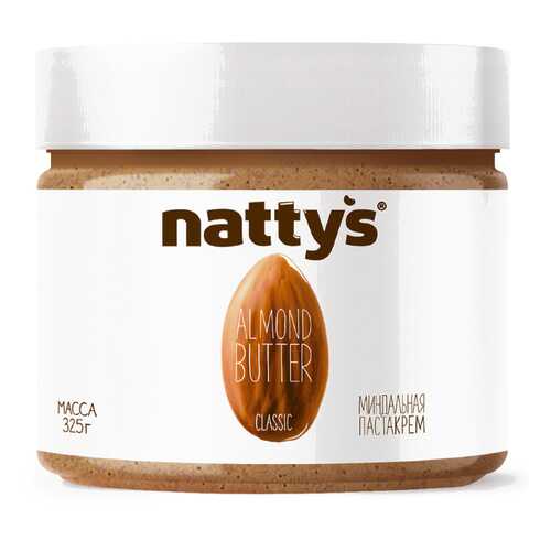 Паста Nattys Classic миндальная без меда 325 г в Глобус