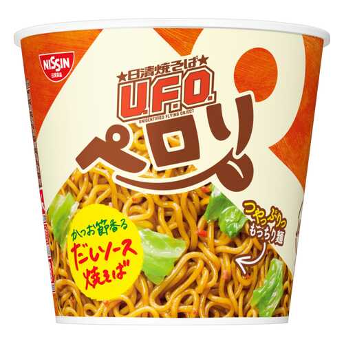 Лапша Nissin U.F.O с ароматом тунца кацуо и овощным соусом стакан 74 г в Глобус