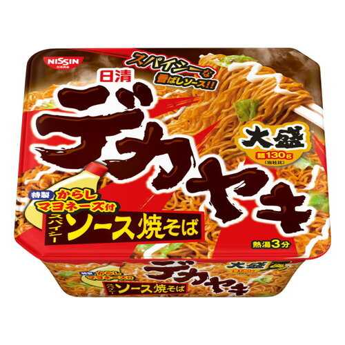 Лапша NISSIN ЯКИСОБА с курицей, капустой в горчичнор-майонезном соусе 154г,чашка,Япония в Глобус