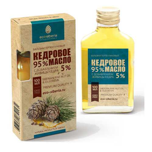 Кедровое масло с живицей кедра 5% ECO-SIBERIA, 100мл в Глобус