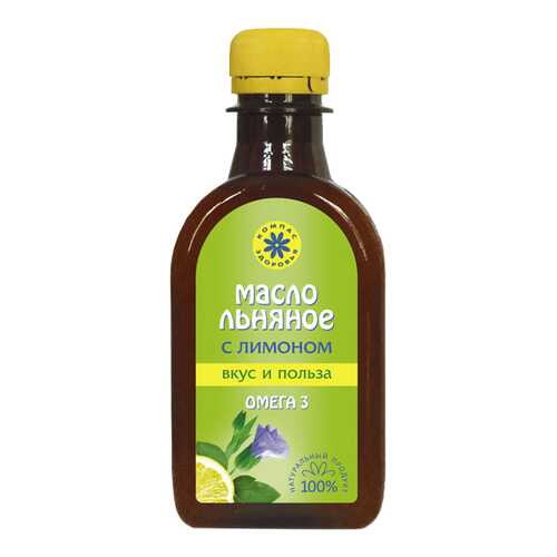 Масло льняное Компас Здоровья с лимоном 200 мл в Глобус