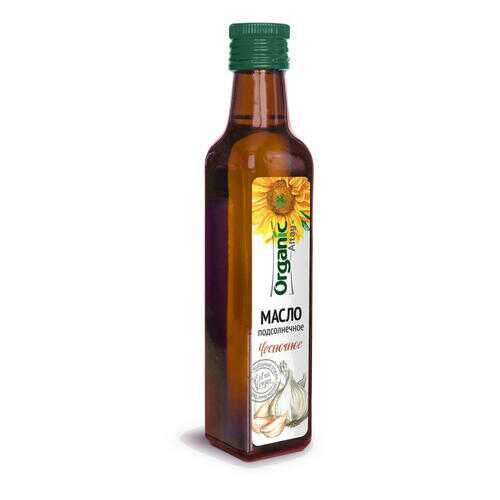 Масло пищевое Organic Life нерафинированное подсолнечное чесночное 250 мл в Глобус