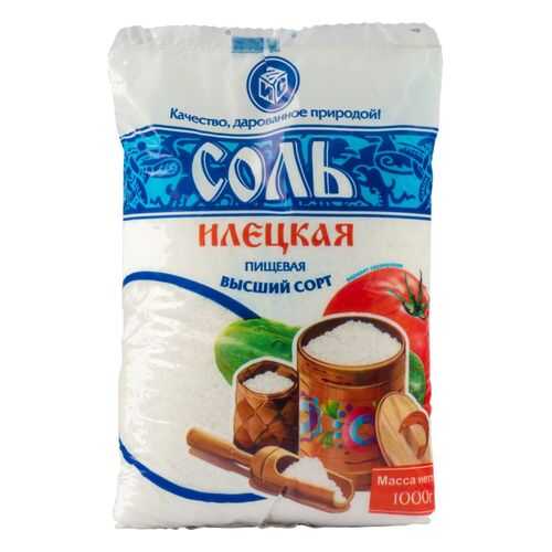 Соль пищевая Илецкая высший сорт 1 кг в Глобус