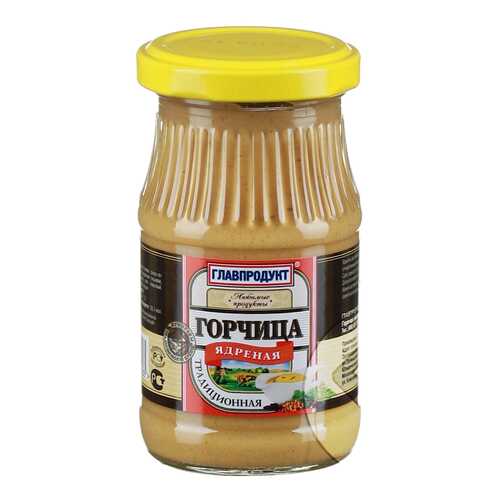 Горчица Главпродукт ядреная традиционная 170 г в Глобус