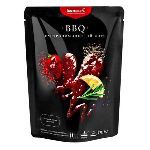 Соус icancook BBQ гастрономический 170 мл в Глобус