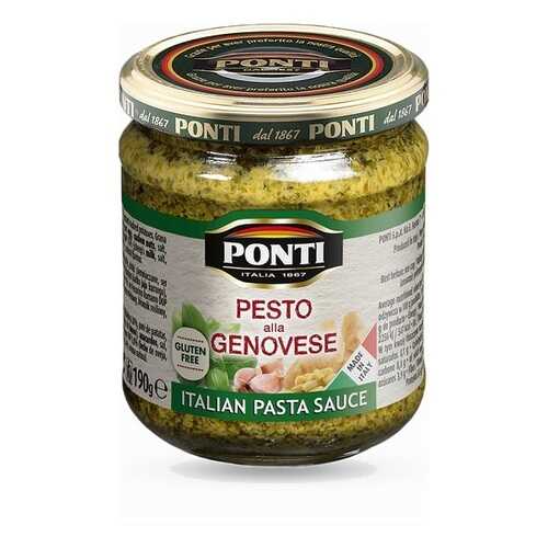 Соус Ponti Песто по-генуэзски, 135г, Италия в Глобус
