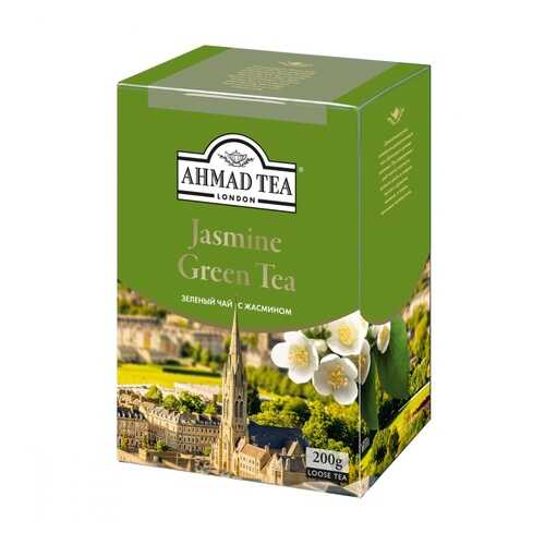 Чай Ahmad Jasmine Green Tea, зеленый с жасмином, листовой, 200 гр в Глобус