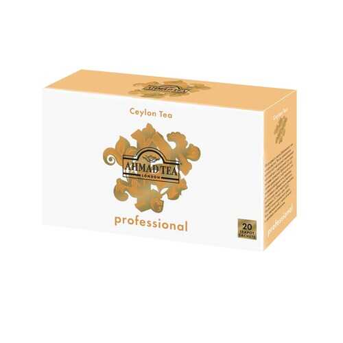Чай Ahmad Tea Professional Цейлонский OP чёрный, листовой, в пакетах для чайников, 20х5г в Глобус