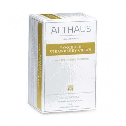 Чай Althaus Rooibush Strawberry Cream Deli Pack 20*1.75 г в Глобус