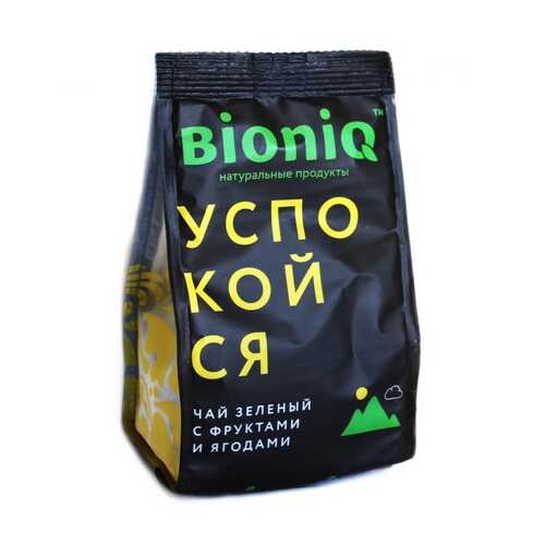 Чай BioniQ Успокойся зелёный, с добавками, 50 гр в Глобус