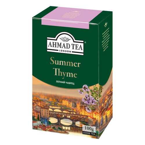 Чай черный Ahmad Tea summer thyme 100 г в Глобус