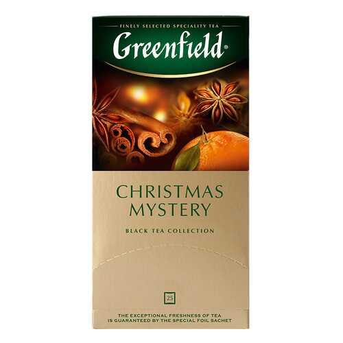 Чай черный Greenfield Christmas Mystery 25 пакетиков в Глобус
