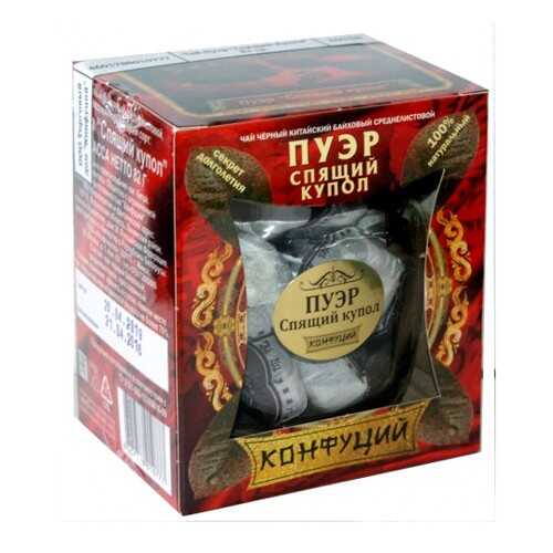 Чай черный прессованный Конфуций pu-er спящий купол 82 г в Глобус