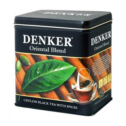 Чай Denker Oriental Blend черный с добавками 25 пирамидок в Глобус