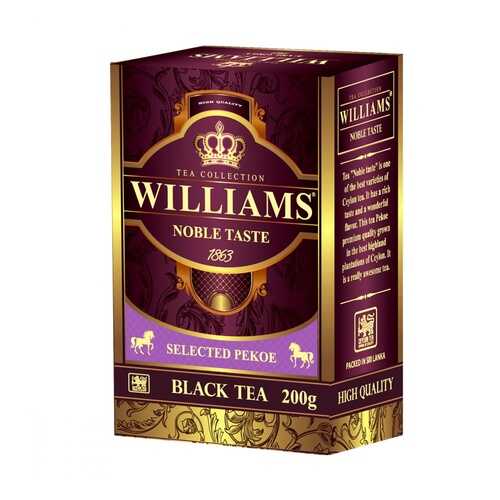 Чай Williams Noble Taste черный 200 г в Глобус