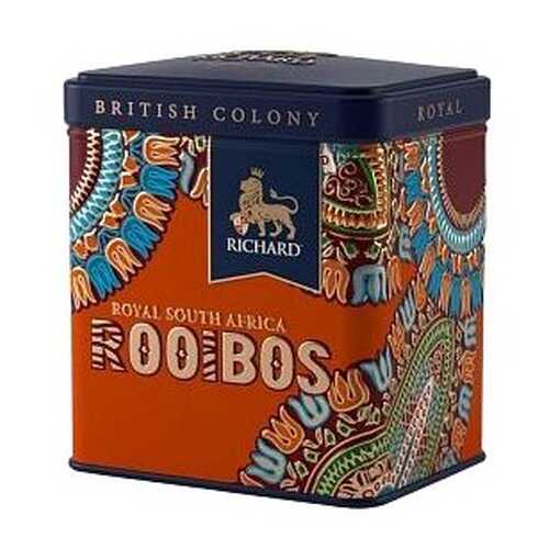 Чай зеленый листовой Richard British Colony Royal Rooibos ж/б 50 г в Глобус