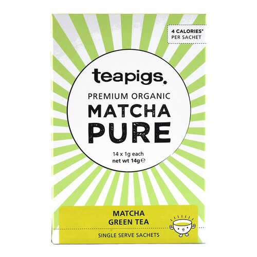 Чай зеленый Teapigs матча organic 14*1 г в Глобус