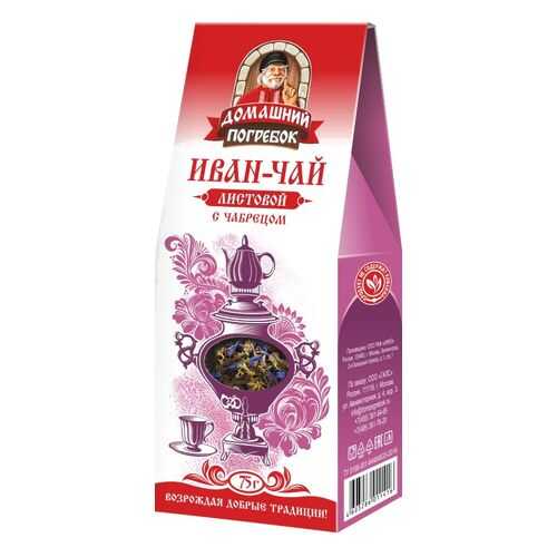 Иван-сай Домашний погребок листовой с чабрецом 75 г в Глобус