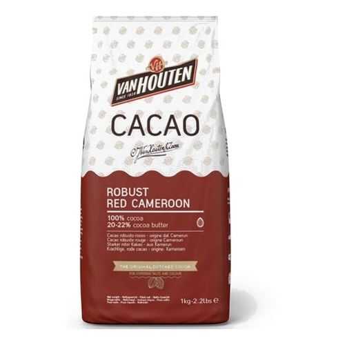 Какао порошок Van Houten 100% robust red cameroon 20-22% 1 кг в Глобус