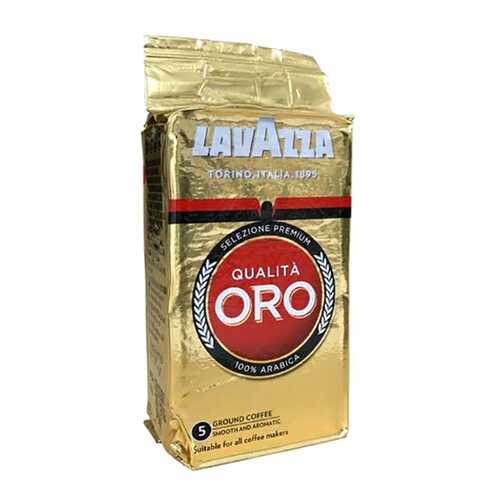 Кофе LavAzza Qualita ORO натуральный жареный молотый 125 г в Глобус
