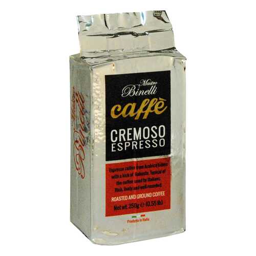Кофе Mastro Binelli Сremoso Espresso молотый 250 г в Глобус